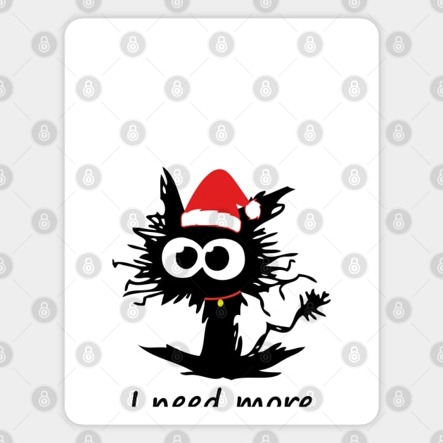 stressed  cat holidays Magnet by CraftyWorld_84